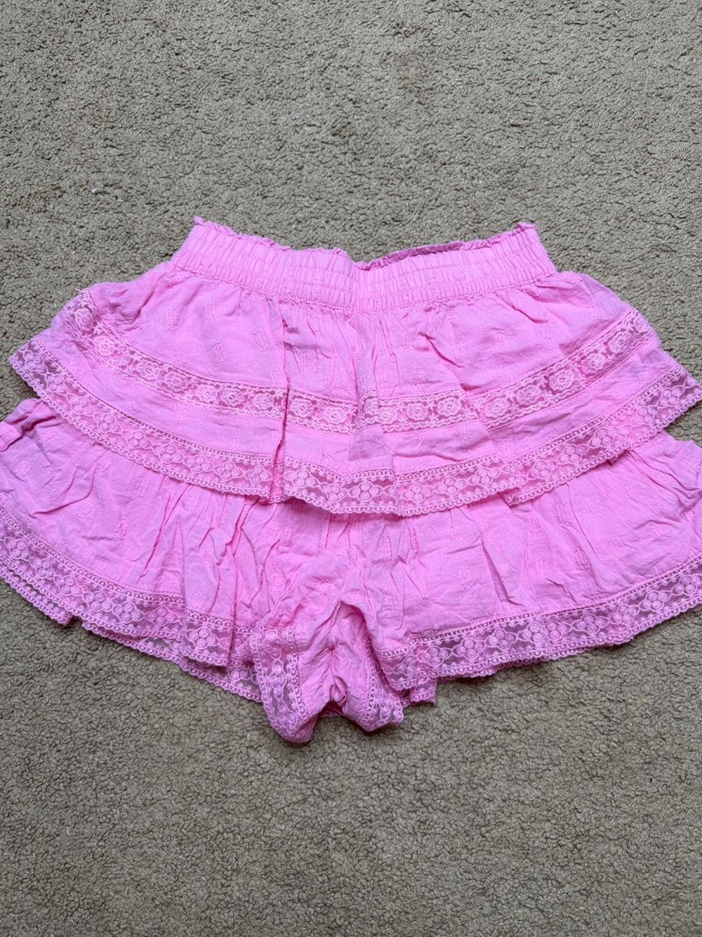 Altrd state Women’s Pink Ruffle Lace Shorts